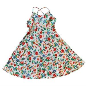 Old Navy Tropical Print Fit & Flare Dress